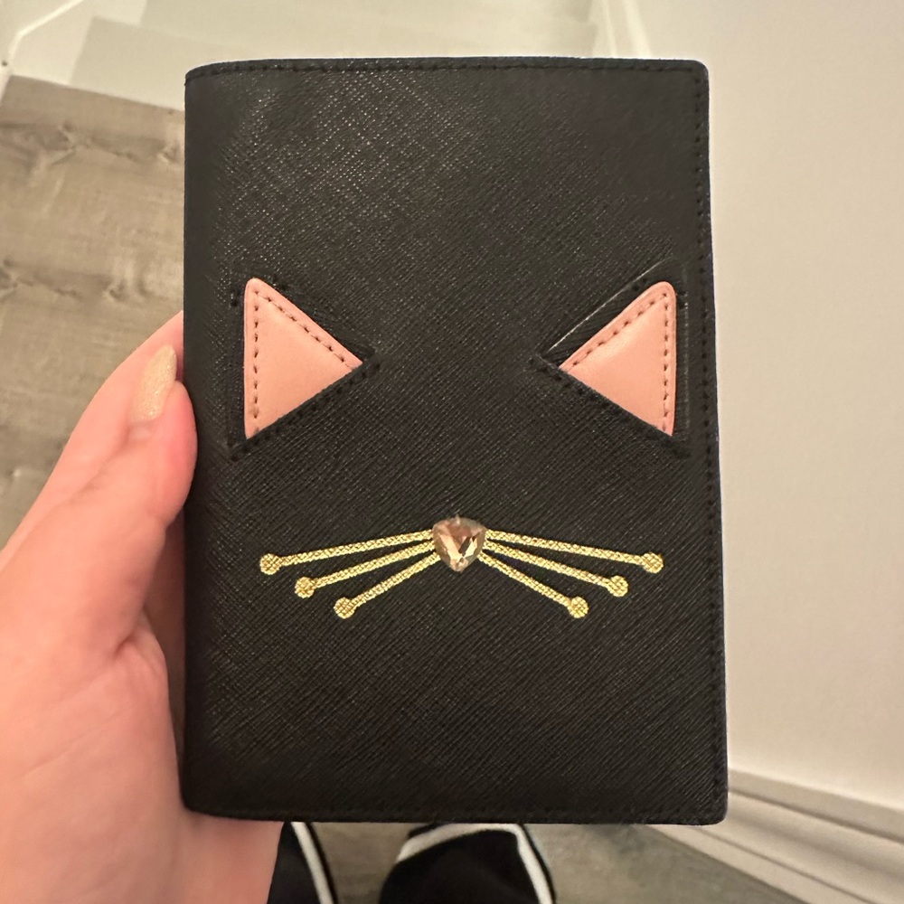 Kate Spade Cat Passport Cover or Holder - Limited Edition